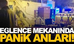 İzmir’de faciaya ramak kala… Eğlence mekanında dekor duvar çöktü!