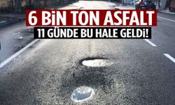 İzmir’de yeni yapılan yolun ömrü 11 gün sürdü! Yine köstebek yuvasına döndü…
