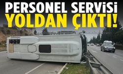 İzmir’de trafik kazası: Personel servisi yoldan çıktı