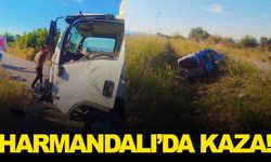 Harmandalı mevkiinde kaza!
