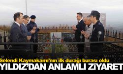 Kaymakamın ilk ziyareti milli mücadele kahramanına!