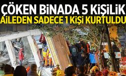 Gebze’de çöken binada 5 kişilik aileden sadece 1 kişi kurtuldu