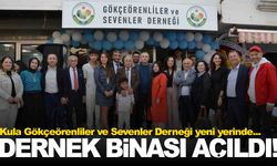 Kula Gökçeörenliler Derneği yeni hizmet binasını açtı