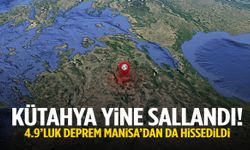 Kütahya yine sallandı! 4.9’luk deprem Manisa’dan da hissedildi
