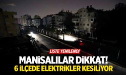 Liste yenilendi! 6 ilçede elektrikler kesiliyor... 7 Ekim 2025 Salı Manisa elektrik kesintisi
