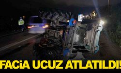 Otomobil traktöre çarptı… 2 kişi yaralandı!