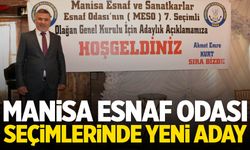 Emre Kurt, Manisa Esnaf ve Sanatkarlar Odası başkanlığına adaylığını açıkladı