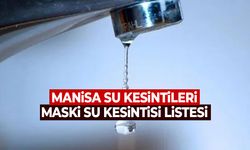 Manisa Su Kesintisi Listesi (3 Ekim 2025)
