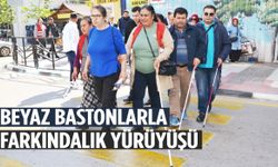 Manisa’da beyaz bastonlarla farkındalık yürüyüşü