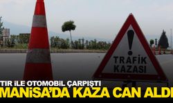 Manisa’da feci kaza… Tır ile otomobil çarpıştı!