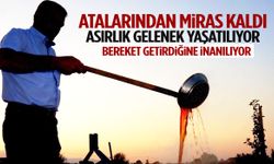 Manisa’da kazanlarda kaynıyor… Komşulara bereket dağıtıyorlar!