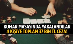 Manisa’da kumar masasında yakalandılar! 4 kişiye 37 bin TL ceza…