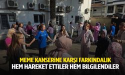 Manisa’da meme kanserine karşı farkındalık! Çalışanlar hem hareket etti hem bilgilendi
