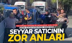 Manisa’da seyyar satıcının zor anları… Zabıta müdahale etti