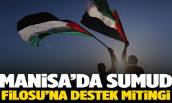Manisa’da Sumud Filosu’na destek mitingi