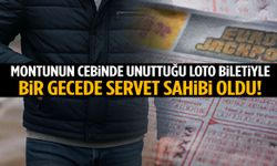 Montunun cebinde unuttuğu loto biletiyle bir gecede servet sahibi oldu!