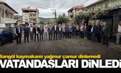 Sarıgöl kaymakamı yağmur çamur dinlemedi