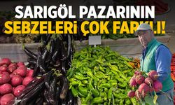 Sarıgöl pazarının sebzeleri çok farklı!
