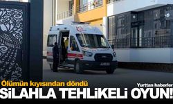 Silahla tehlikeli oyun… Kendini vurdu!