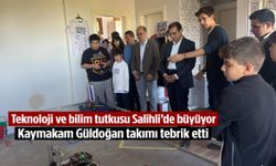 Teknoloji ve bilim tutkusu Salihli’de büyüyor… Kaymakam Güldoğan takımı tebrik etti
