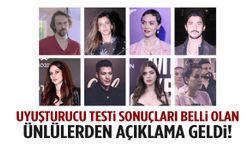 Uyuşturucu testi sonuçları belli olan ünlülerden açıklama geldi!