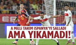 4 gollü nefes kesen maç! A Milli Takım, İspanya ile berabere kaldı