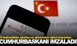 Resmi Gazete'de yayımlandı… 5 bakanlıkta atama ve görevden alma kararları!