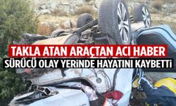 Afyonkarahisar’da kontrolden çıkan otomobil takla attı