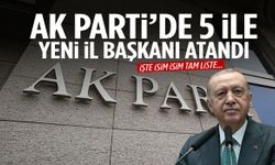AK Parti’de dikkat çeken değişim! 5 ile yeni isimler atandı…