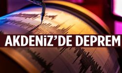AFAD duyurdu: Akdeniz’de 4,1 büyüklüğünde deprem!
