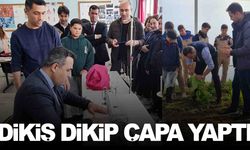 Kaymakam Dalak’tan öğrencilere sürpriz... Atölyede dikiş dikti, serada çapa yaptı