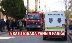 Denizli’de 5 katlı binada yangın paniğe yol açtı