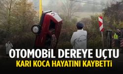 Bartın'da dereye devrilen otomobilde karı koca boğularak öldü