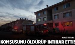 Apartman koridorunda dehşet: Komşusunu öldürüp intihar etti!