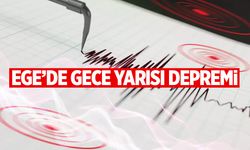 Ege Denizi’nde gece depremi