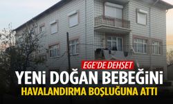 Ege’de yeni doğan bebeğini havalandırma boşluğuna attı