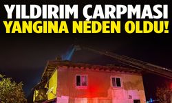 Ege’de yıldırım çarpması yangına neden oldu!