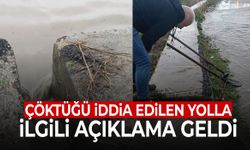 Çöktüğü iddia edilen yolla ilgili Büyükşehir’den açıklama geldi