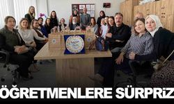 Fatih Sultan Mehmet İlkokulu öğretmenlerine 24 Kasım sürprizi