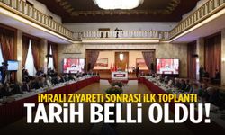 İmralı ziyareti sonrası ilk toplantı! Komisyonun toplanacağı tarih belli oldu