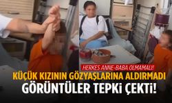 ‘İstemiyorum seni defol’ diyerek kızını itti! Görüntüler tepki topladı