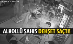 İzmir’de alkollü şahıs elinde bıçakla müşterilere saldırdı!