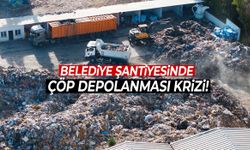 İzmir’de belediye şantiyesinde çöp depolanması mahalleliyi isyan ettirdi