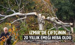 İzmir’de çiftçinin 20 yıllık emeği heba oldu!