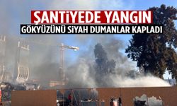 İzmir'de şantiyede yangın