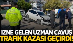 İzne gelen uzman çavuş trafik kazası geçirdi!