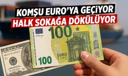 Komşu Euro'ya geçiyor! Halk sokağa döküldü...