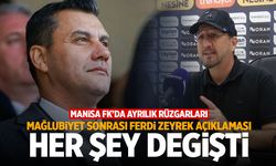 Manisa FK'da ayrılık rüzgarları! Mağlubiyet sonrası Ferdi Zeyrek çıkışı... Her şey değişti!