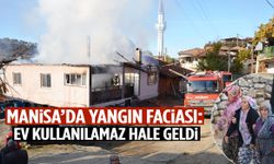 Manisa’da alevler müstakil evi küle çevirdi! Ev sahibinin eşi fenalık geçirdi…
