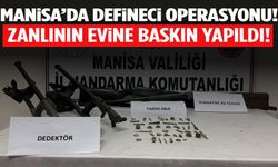Manisa’da defineci operasyonu! Dedektörlerle yakalandı!